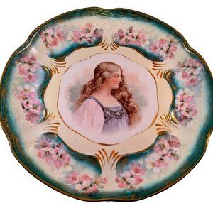 Antique Rare Oscar Schlegelmilch St Kilian Porcelain Plate | 1904-1914 |